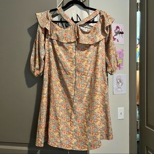 Madewell Forsythia Cold shoulder Dress